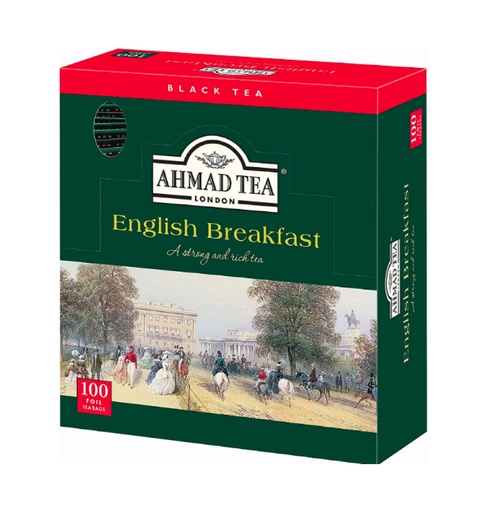 Ahmad Tea - English Breakfast - 100 Tagged Tea bags