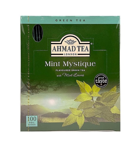 Ahmad Tea - Green Tea Mint - 100 Foil Envelope