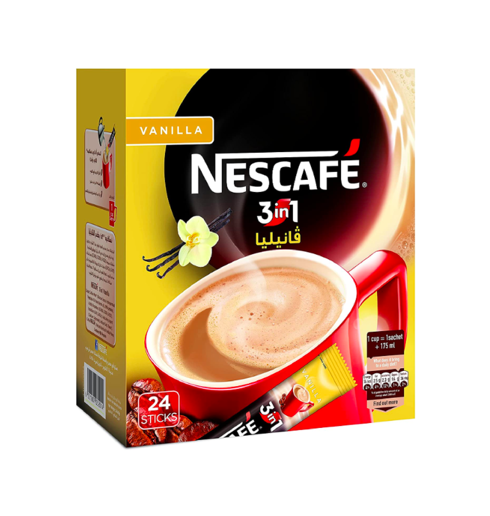Nescafe - 3 in 1 Vanilla Flavor - 24 Sachets