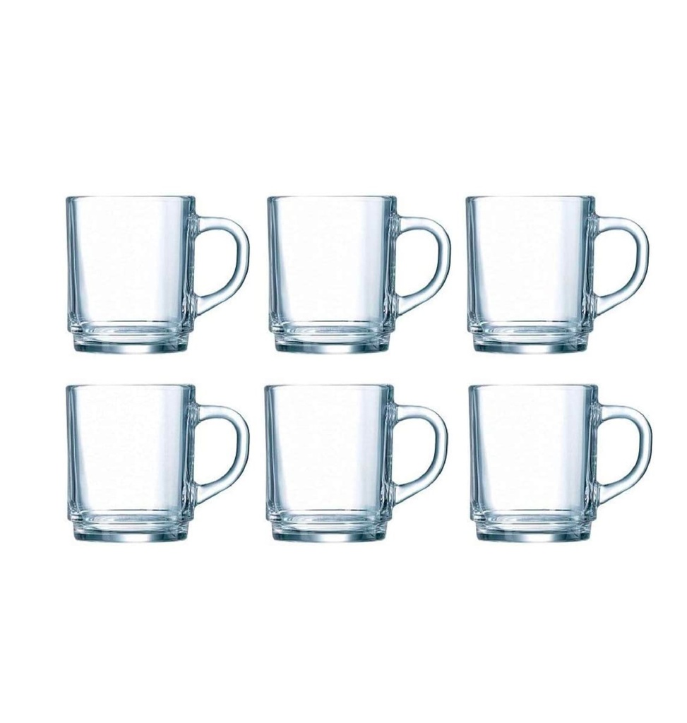 Glass Tea Cups Set of 6