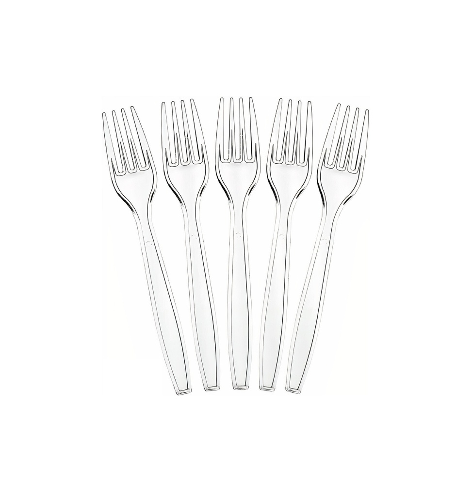 Disposable - Plastic fork large - 50 pcs