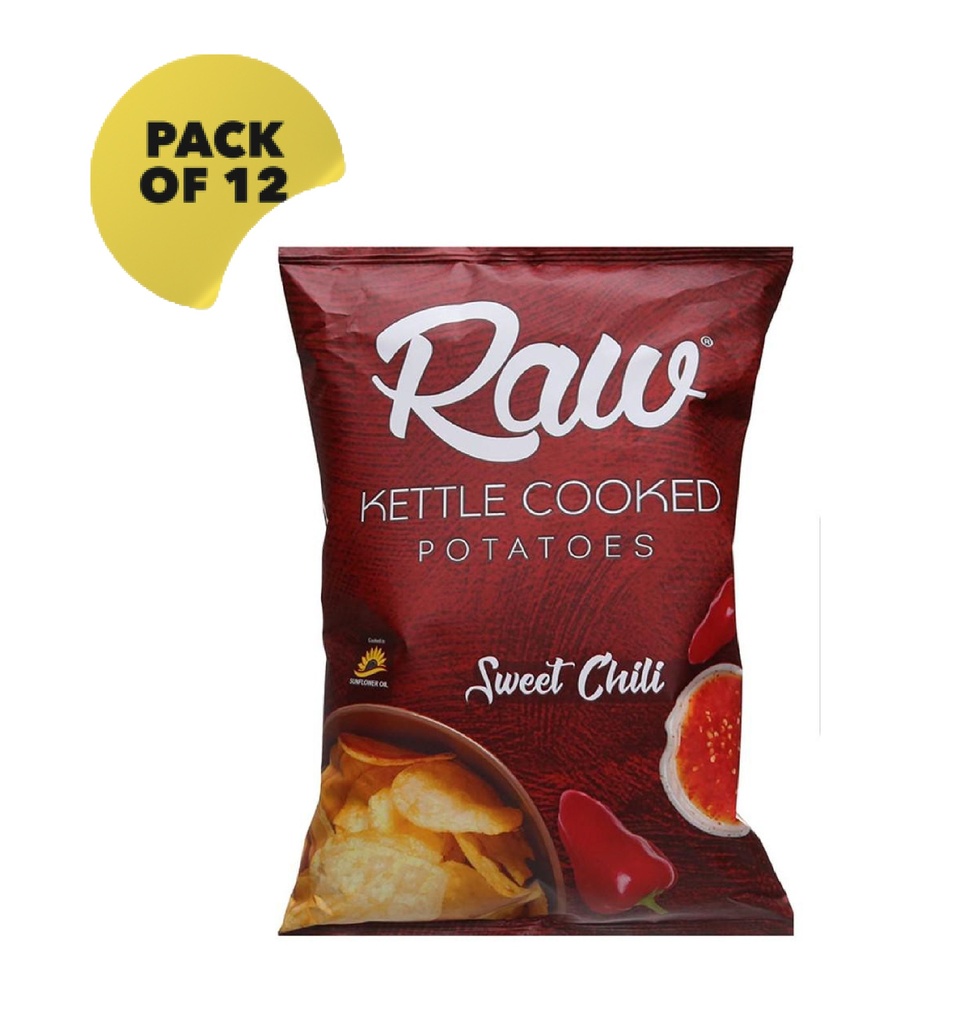 RAW CHIPS - SWEET CHILI - 37gm - Pack of 12