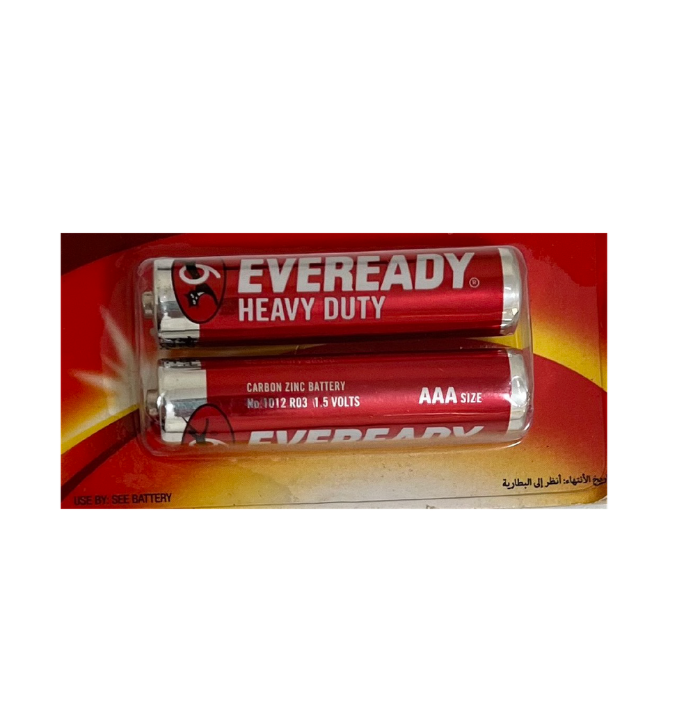 Eveready Heavy Duty Battery AA R6 - 1 Pack 2 Batteries