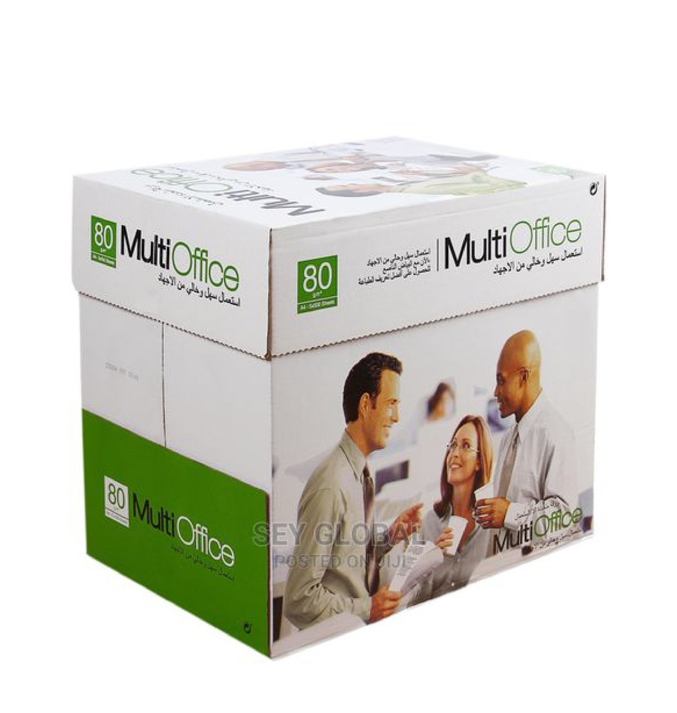 Multi Office A4 Size Copy Paper 80 gm - Box of 5 Reams