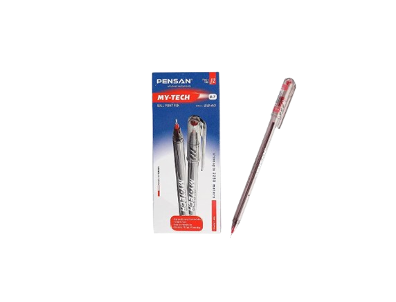 Pensan Turkish Red Pen TC Ball 0.7mm - pack of 12