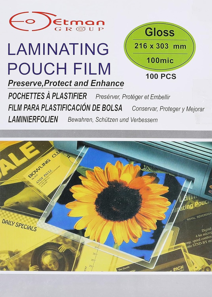 Laminating Pouch Film 150 Microns A4 - Pack of 100