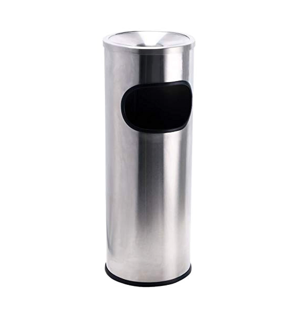 Stainless Steel Trash Can with Ashtray