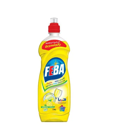 Feba - Liquid Dish Cleaner With Lemon Scent - 730ml