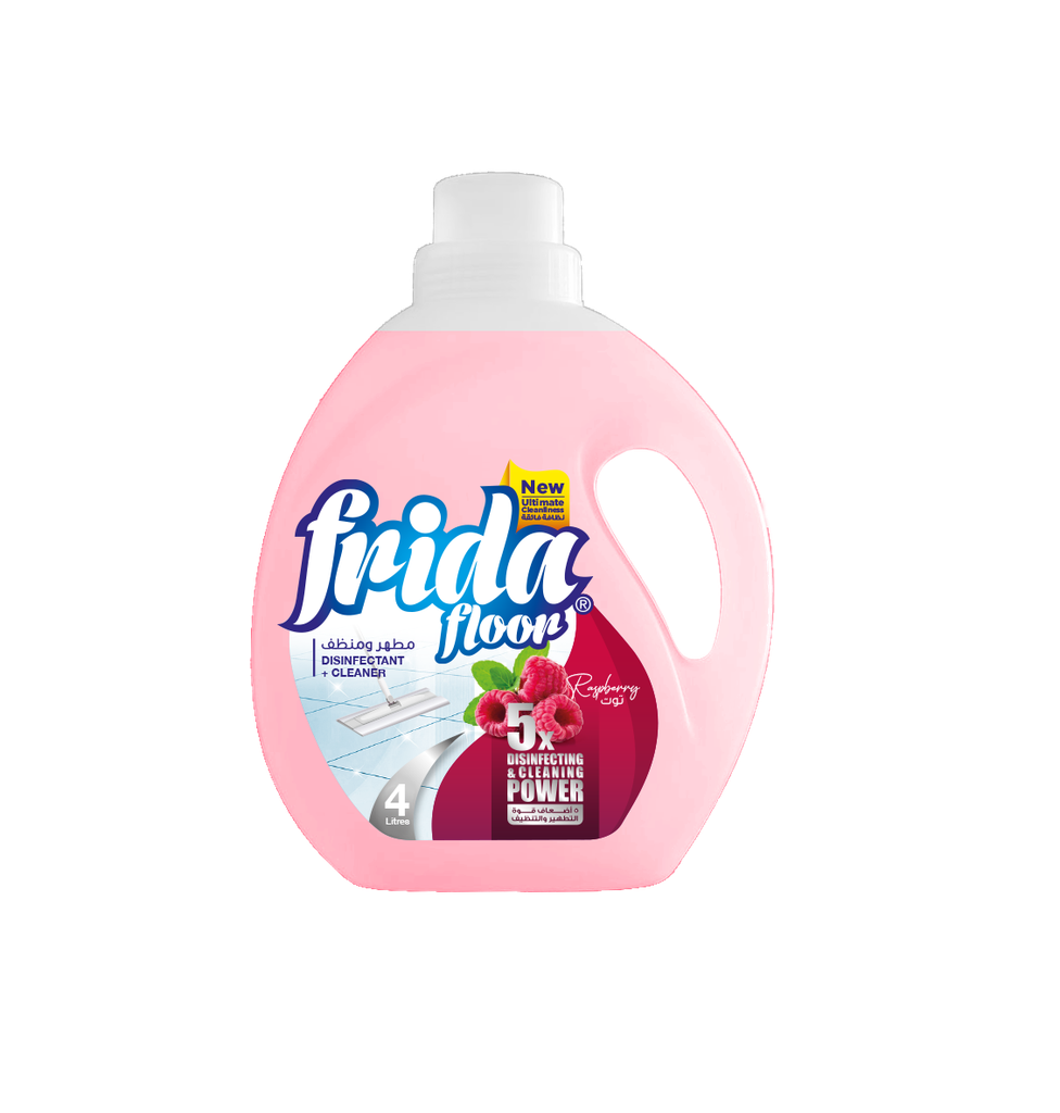 Frida Floor Cleaner & Disinfectant Raspberry - 4 L