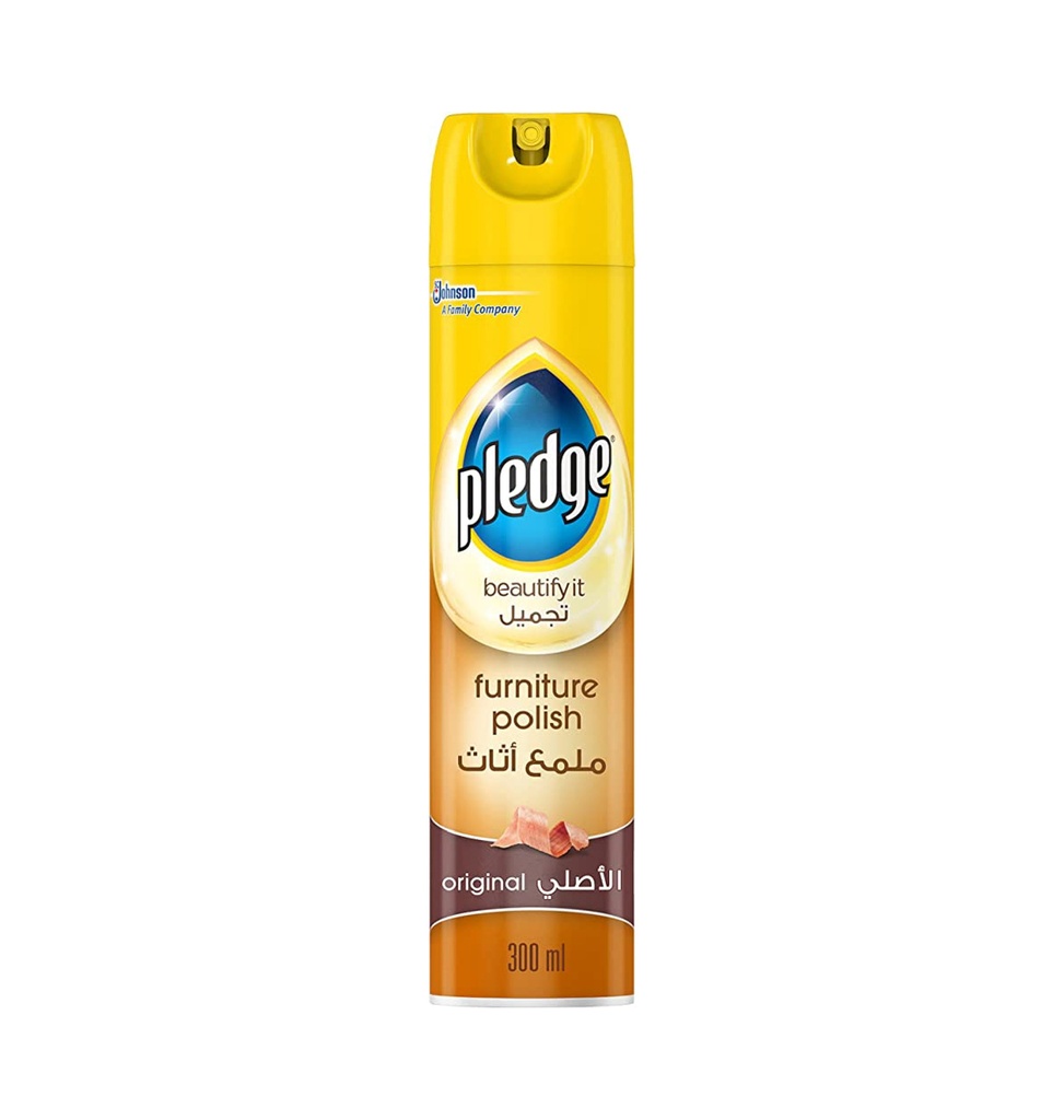 Pledge Wood & Furniture Polish - Original odor - 300 ml