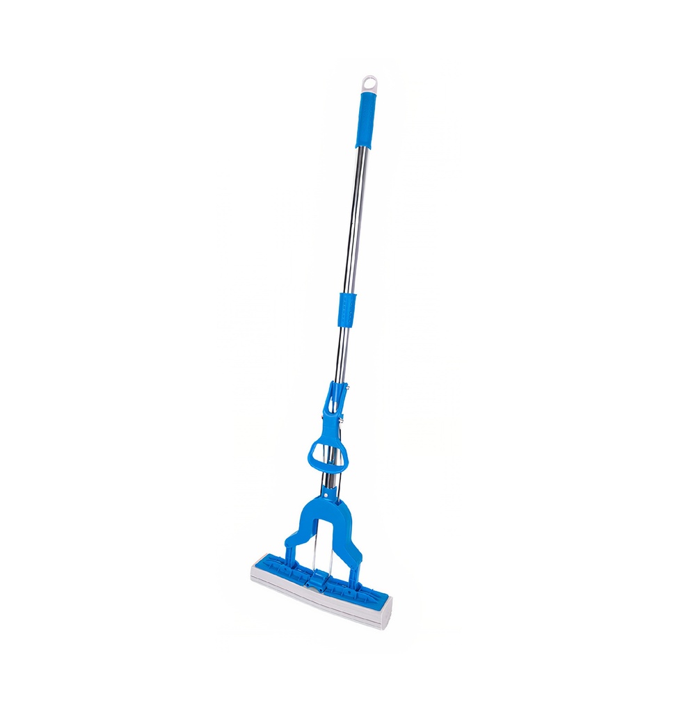 PVA floor mop & sponge squeeze with aluminum stick