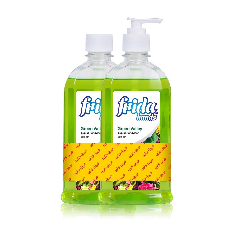 Frida Green Valley Liquid Hand Soap 520gm - Set of 2