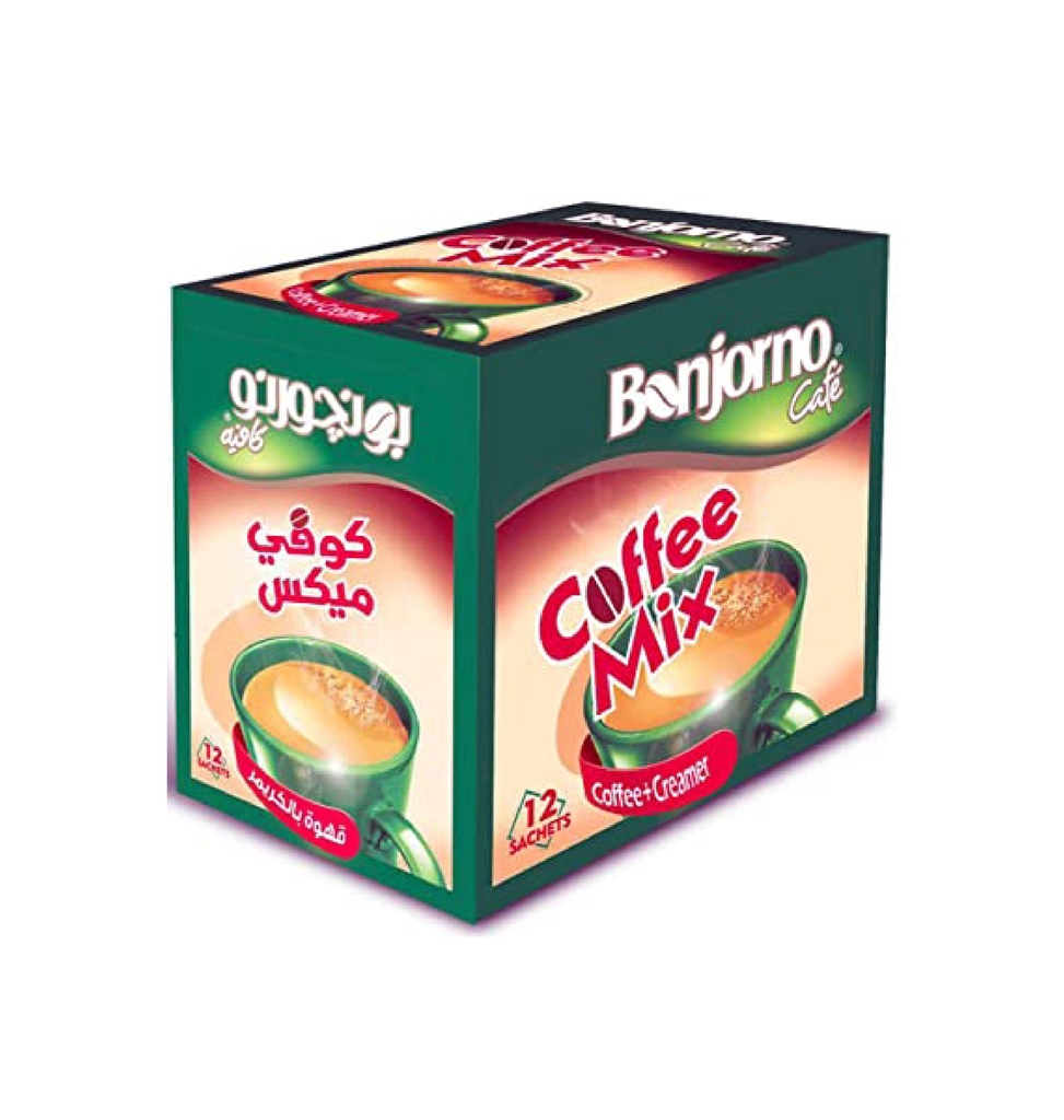 Bonjorno - Coffee Mix 2x1 - 12 Sachets 