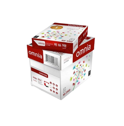 Omneia A4 Copy Paper 80 gm - Box of 5 Reams