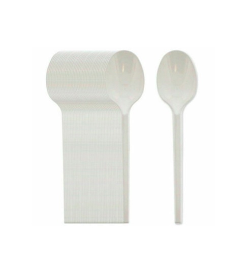 Plastic Disposable tea spoons - 50 Spoons