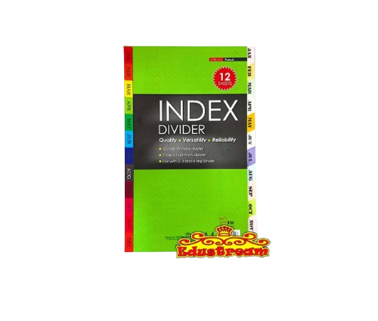 A4 Index Dividers 12 Pc Colored