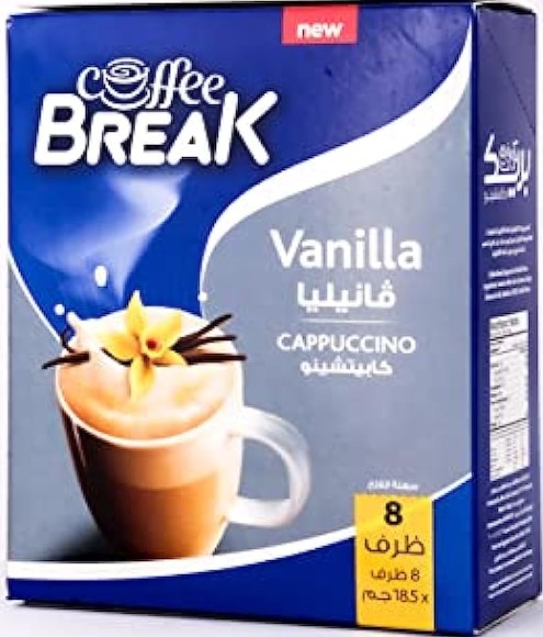 Coffee Break - Vanilla Cappuccino - 8 Sachets 