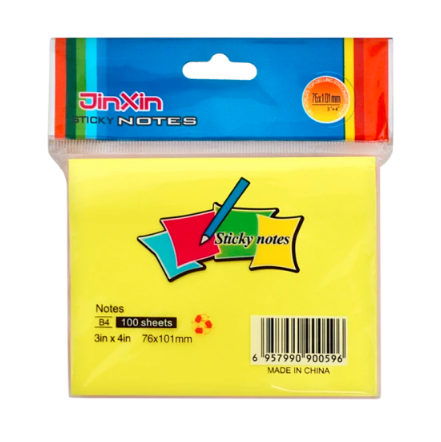 Sticky Notes pad 76x101mm - 100 sheets