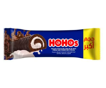 Hohos Chocolate Cake Filled with Vanilla Cream - 24 gram Pack of 12