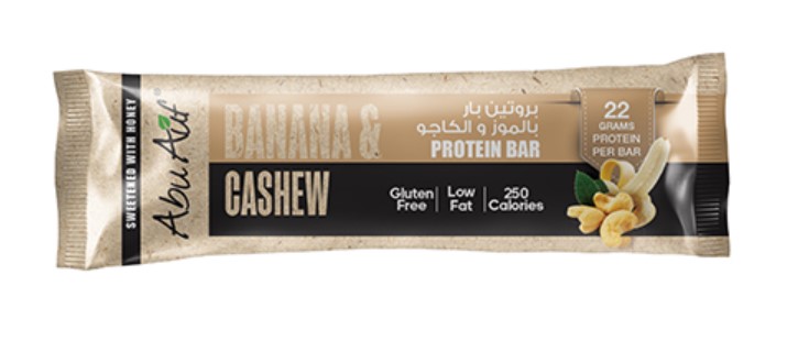 Abu Auf Protein Bar Banana with Cashew - 70 gm Pack of 12 