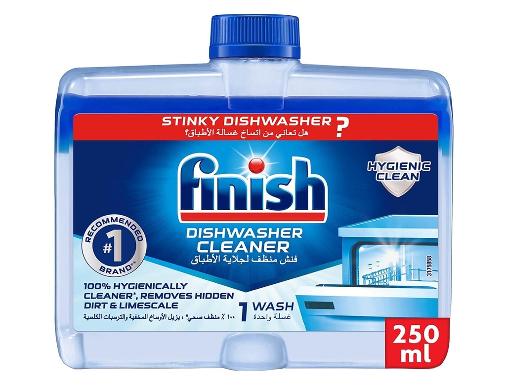 Finish Dishwasher Cleaner, 100% Hygienically Cleaner, 250ml