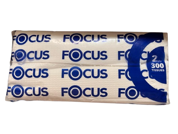 Focus Extra C-fold Tissues - 240gm 300 Sheet - Pack of 18  