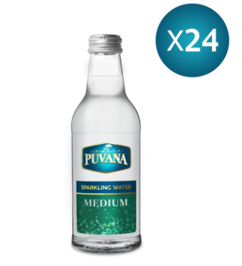 Puvana Sparkling Water - Medium 240ml - Pack of 24