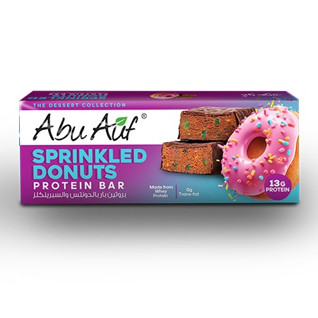 Abu Auf Protein Bar Sprinkled & Donuts - 50 gm - Pack of 12