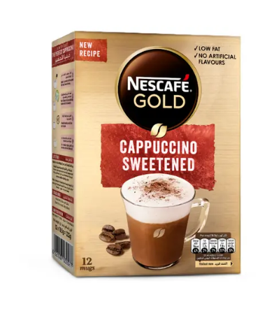 Nescafe - Gold Cappuccino Sweetened - 12 Sachets