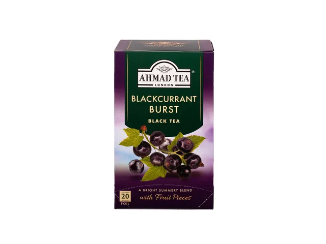 Ahmad Tea - Blackcurrant Burst tea - 20 Envelope  