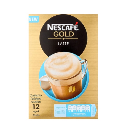 [14323] Nescafe - Gold Latte - 12 sachets