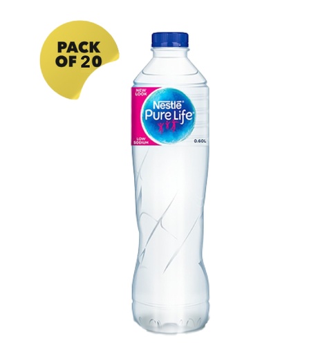 [14512] Nestle Water 600ml - Pack of 20