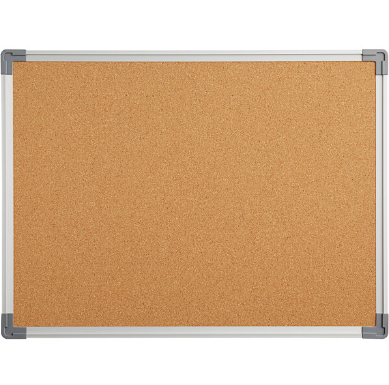 [15012] Cork Board, Aluminum Frame - 60x90cm