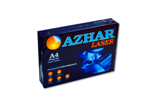 [15004] Azhar A4 Copy Paper 70 gm - Box of 5 Reams
