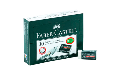 [15806] Faber Castell Eraser small, Pack of 30