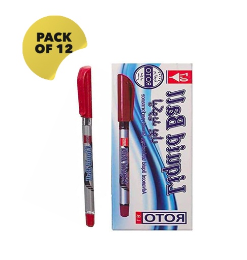 [15703] Roto Red Pen 0.7mm - Pack of 12