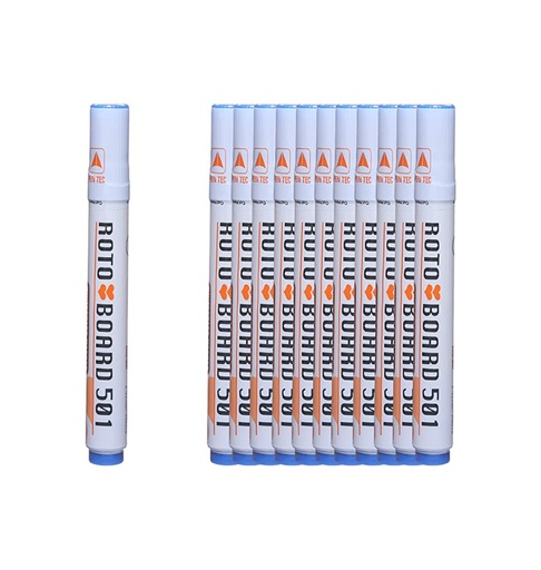 [15201] Roto White Board Markers - Blue - 12 Pens