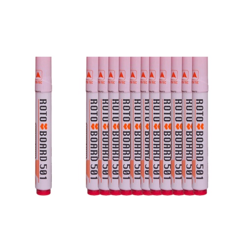 [15202] Roto White Board Markers - Red - 12 Pens