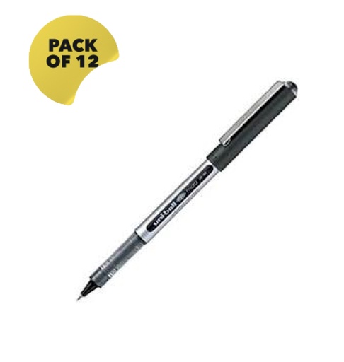 [15557] Uniball Black pen - Pack of 12