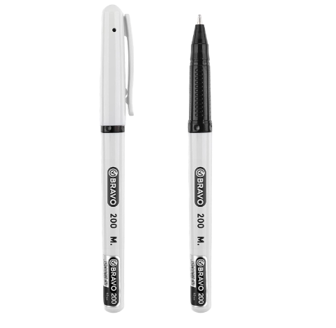 [15713] Bravo Black Pen - 1.0mm - Pack of 10  