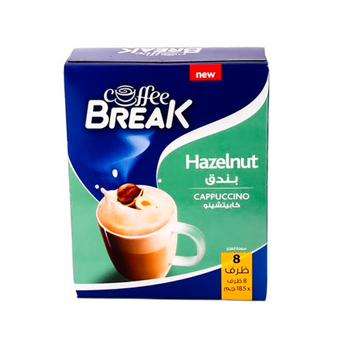 [14522] Coffee Break - Hazelnut Cappuccino - 8 Sachets   