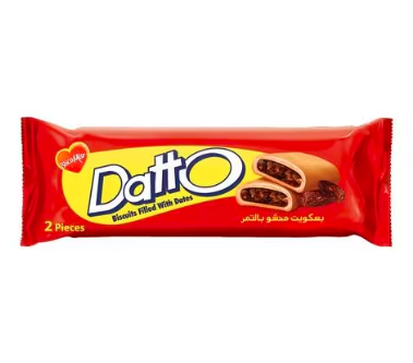 [17121] Bisco Datto Jumbo Date Biscuit Bars 2 Biscuits - Set of 8