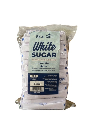 [14255] Rich Diet - White Sugar - 100 Sachets 