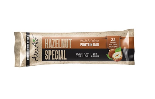 [17135] Abu Auf Protein Bar Hazelnuts - 70 gm Pack of 12