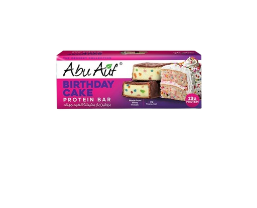 [17137] Abu Auf Protein Bar Birthday Cake - 50 gm - Pack of 12