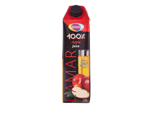 [14752] Lamar Apple juice without sugar, 1 Liter Pack of 12