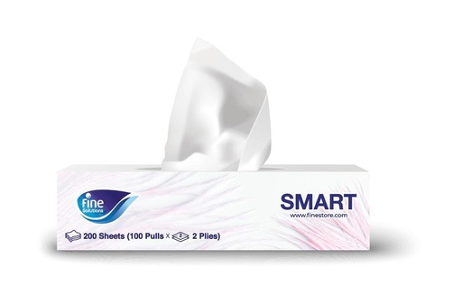 [11040] Fine Facial Tissues Smart 100x2plys - Pack of 66 Units